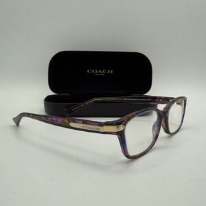 Coach‎ 5288 HC6065 Confetti Purple Eyeglass Frames w Case Glasses
